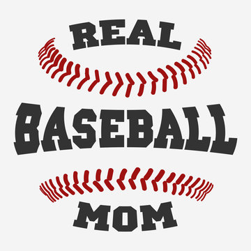 Baseball Mom Typography