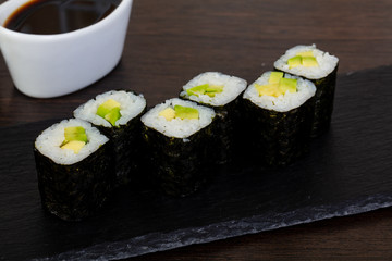 Appetizing avocado roll