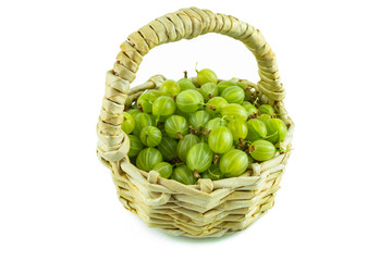 gooseberries isolated on white background