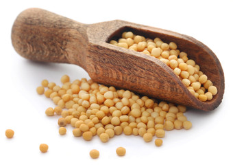 Golden mustard seeds