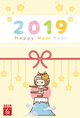 2019年　亥　年賀状