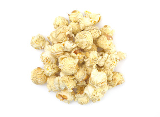 Jalepeno Flavored Cheese Popcorn on a White Background