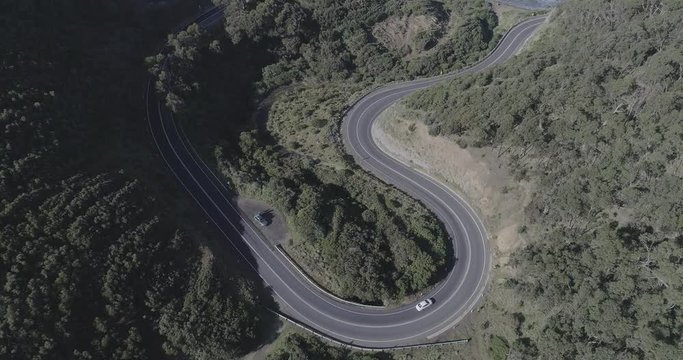 Hill side winy roads