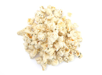Jalapeno Ranch Flavored Cheese Popcorn on a White Background
