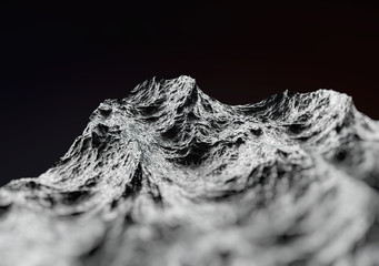 water wave 3d render concept