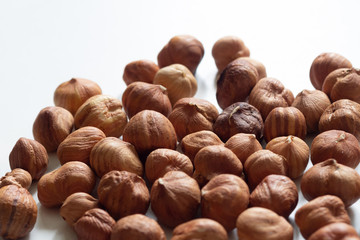 Peeled hazelnuts