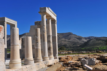 Ancient temple of Demeter on Naxos, Greece