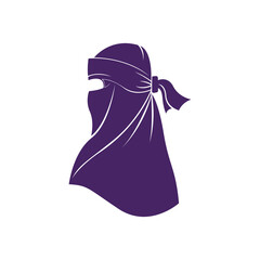 Hijab. Hijab Logo. Hijab Store Logo. Hijab Icon. Hijab vector Illustration. Niqab.