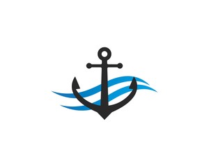 Anchor icon Logo Template