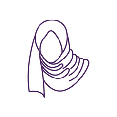 Hijab. Hijab Logo. Hijab Store Logo. Hijab Icon. Hijab vector Illustration.