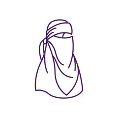 Hijab. Hijab Logo. Hijab Store Logo. Hijab Icon. Hijab vector Illustration. Niqab.
