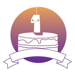 Birthday cake icon