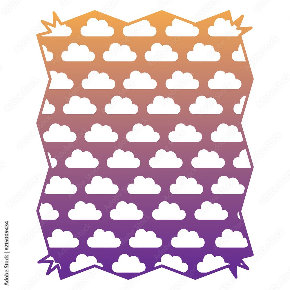 Poster clouds pattern design