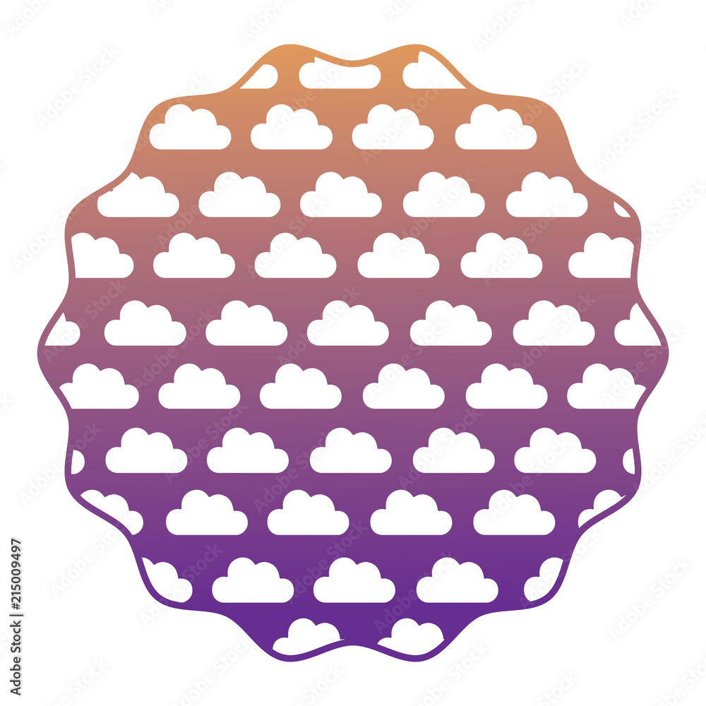 Poster clouds pattern design
