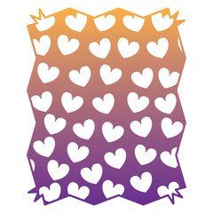 Hearts pattern design