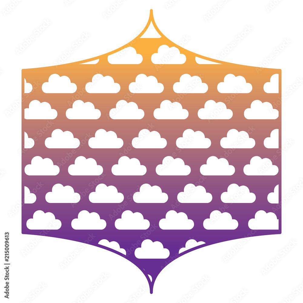 Poster clouds pattern design