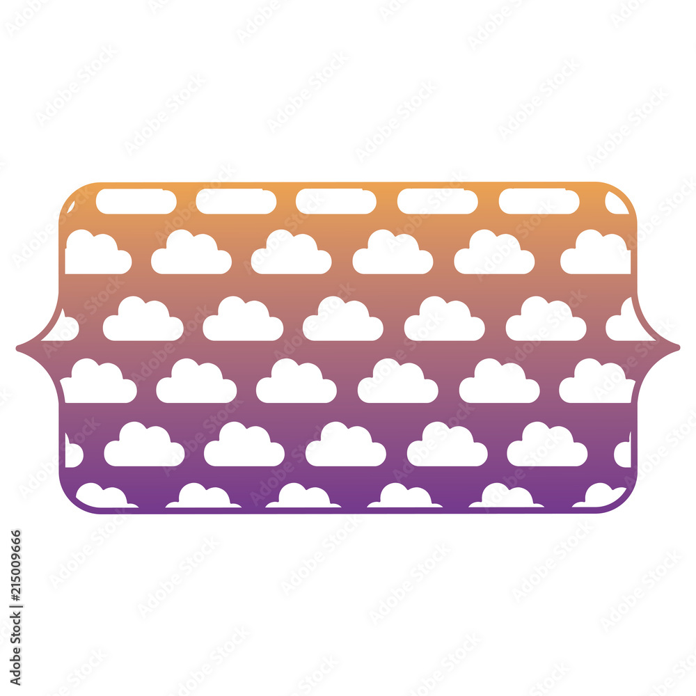 Poster clouds pattern design