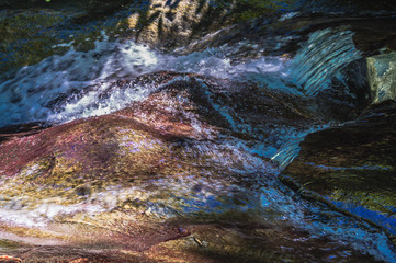 Valley, water and stones scenery  