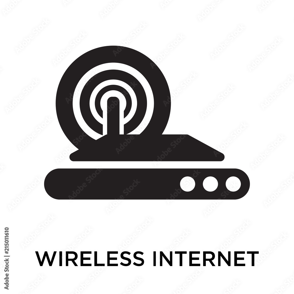 Poster wireless internet icons isolated on white background. modern and editable wireless internet icon. si