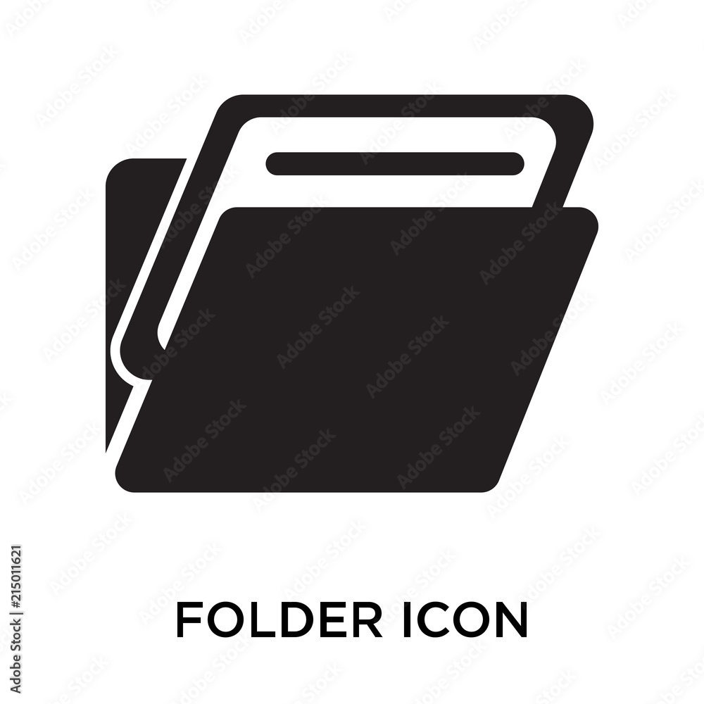 Poster folder icons isolated on white background. modern and editable folder icon. simple icon vector illus