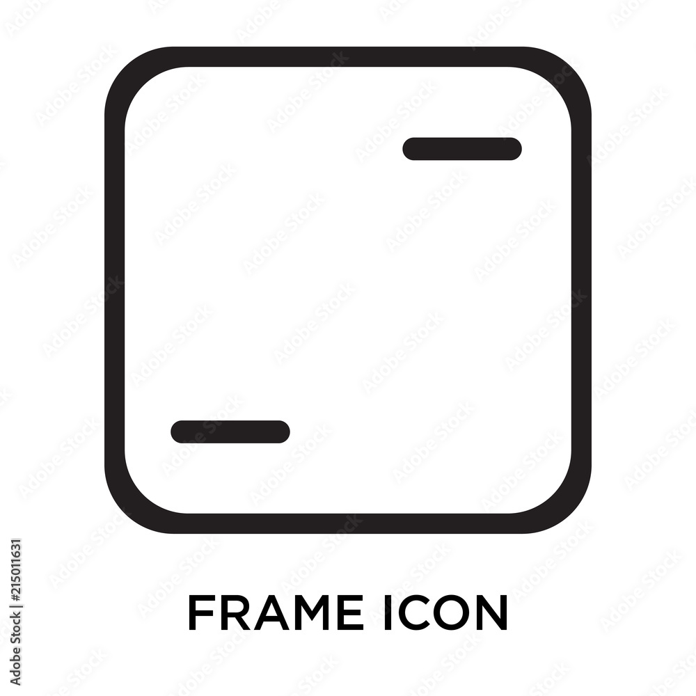 Poster frame icons isolated on white background. modern and editable frame icon. simple icon vector illustr