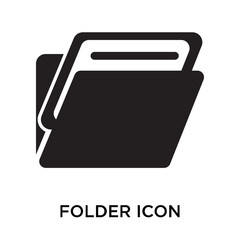 folder icons isolated on white background. Modern and editable folder icon. Simple icon vector illustration.