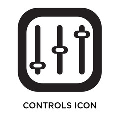 controls icons isolated on white background. Modern and editable controls icon. Simple icon vector illustration.