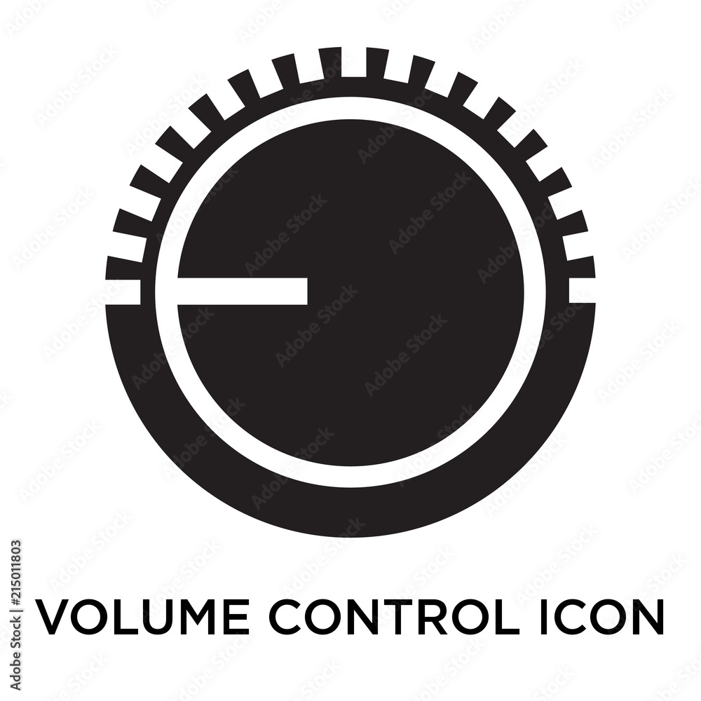 Poster volume control icons isolated on white background. modern and editable volume control icon. simple i