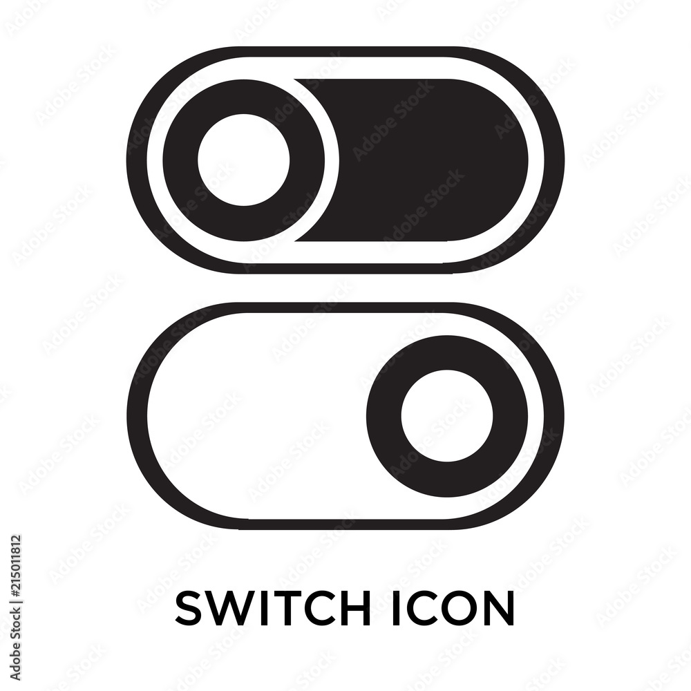 Poster switch icons isolated on white background. modern and editable switch icon. simple icon vector illus