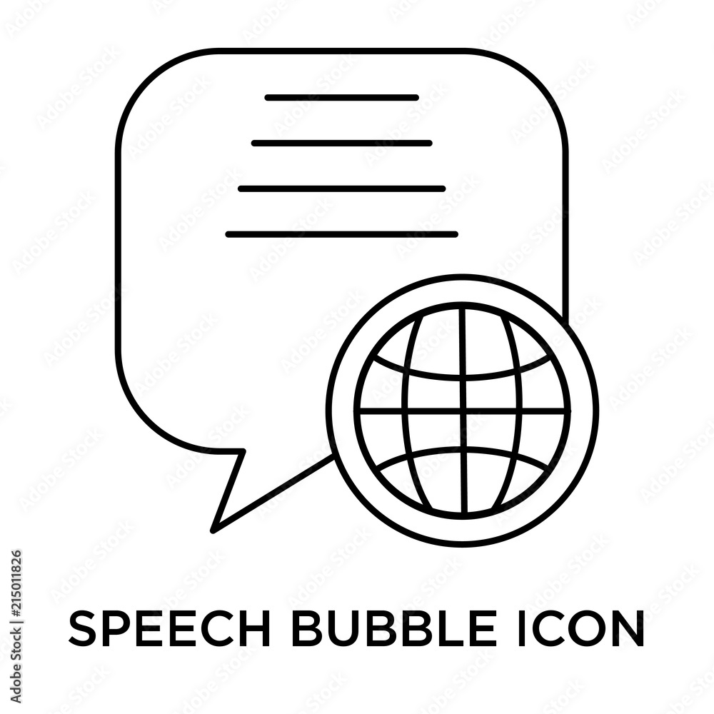 Poster speech bubble icon isolated on white background. modern and editable speech bubble icon. simple icon