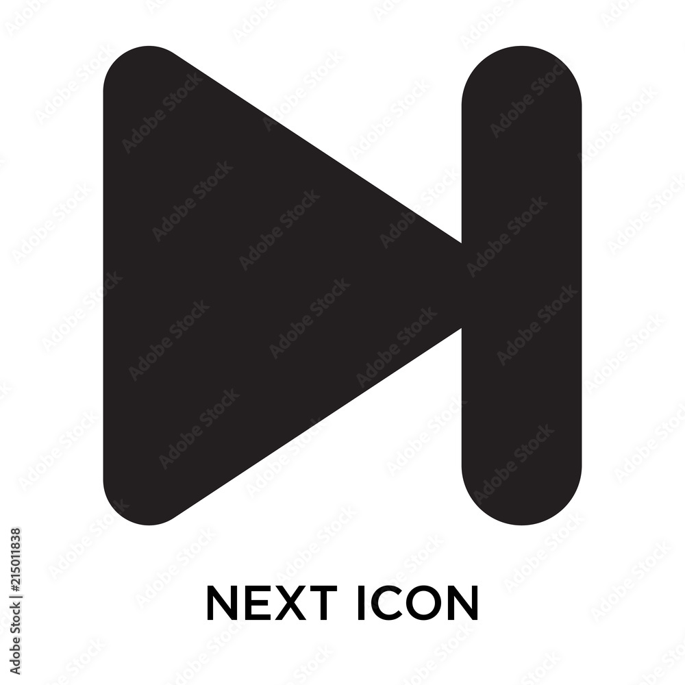 Poster next icons isolated on white background. modern and editable next icon. simple icon vector illustrat