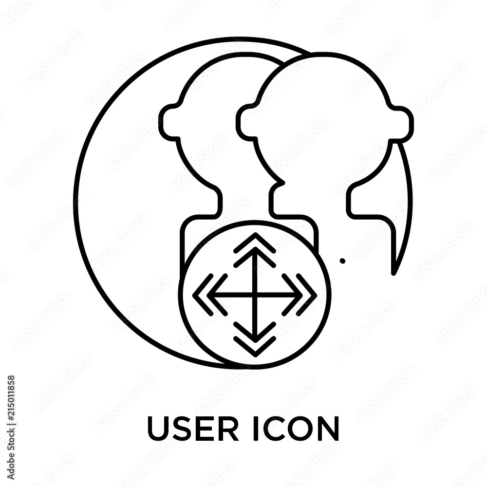 Poster user icon isolated on white background. modern and editable user icon. simple icons vector illustrat