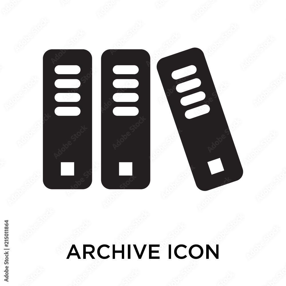 Poster archive icons isolated on white background. modern and editable archive icon. simple icon vector ill