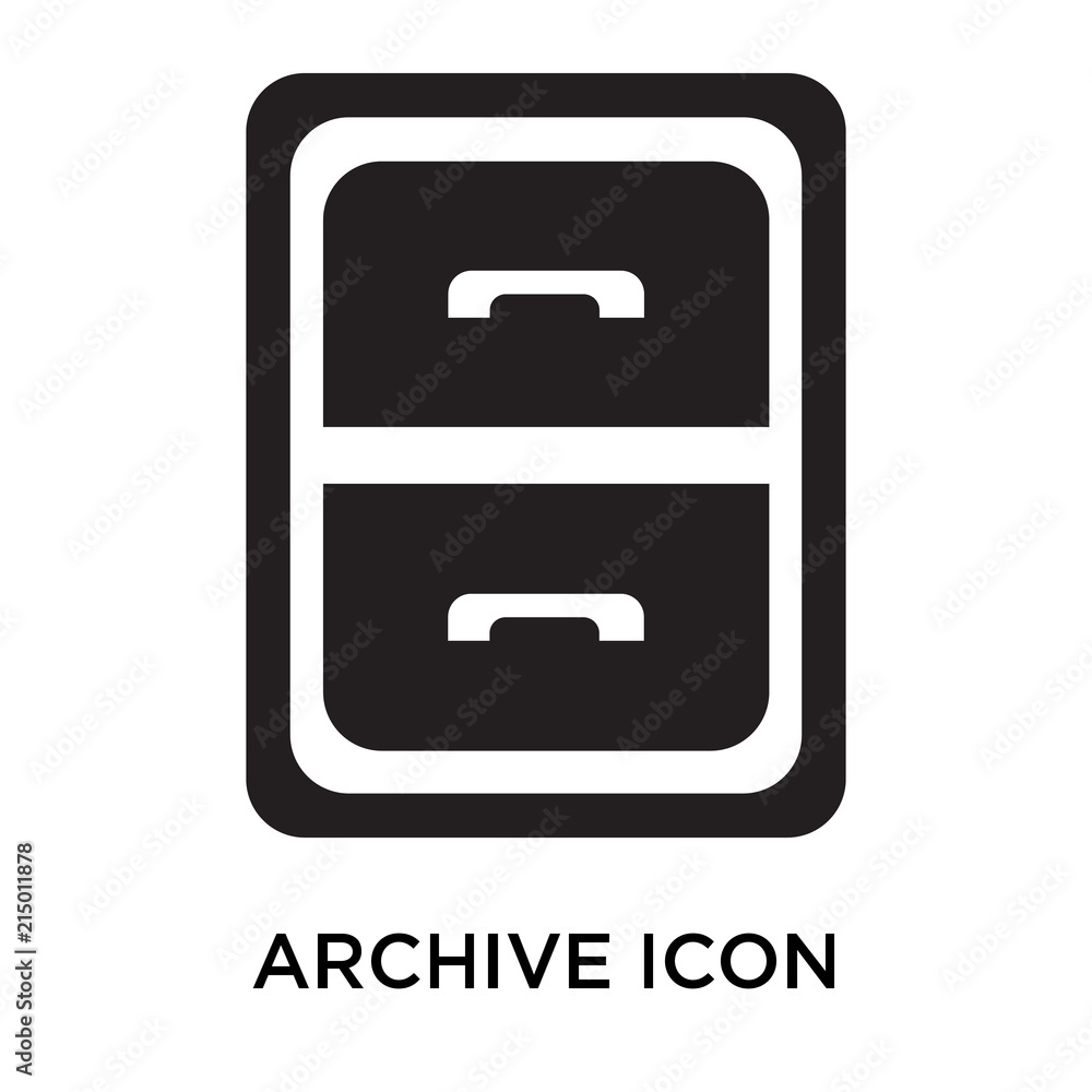 Poster archive icons isolated on white background. modern and editable archive icon. simple icon vector ill