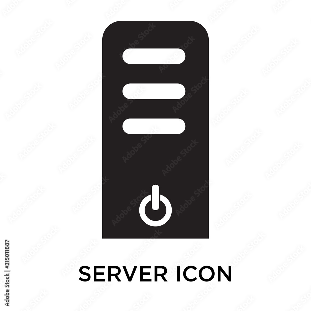 Poster server icons isolated on white background. modern and editable server icon. simple icon vector illus