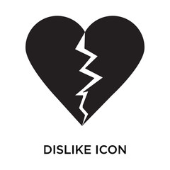 dislike icons isolated on white background. Modern and editable dislike icon. Simple icon vector illustration.