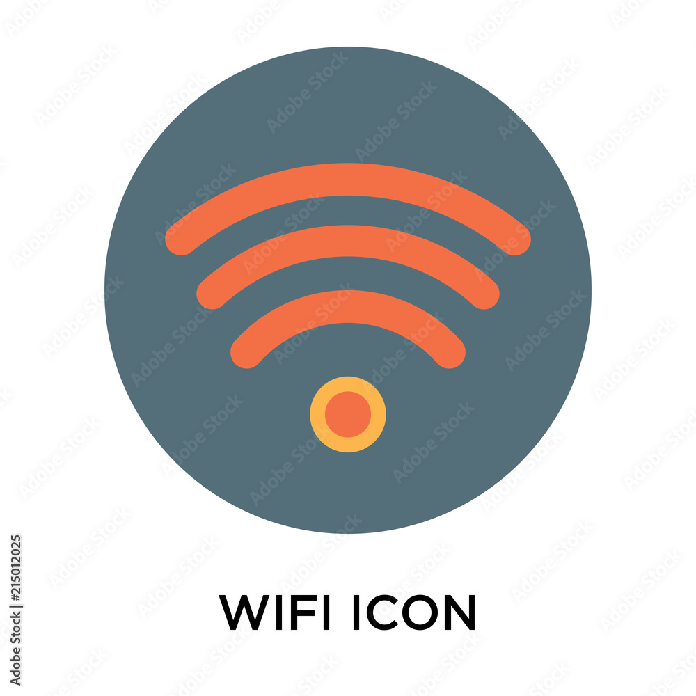 Aufkleber wifi signal icon isolated on white background. modern and editable wifi signal icon. simple icons ve