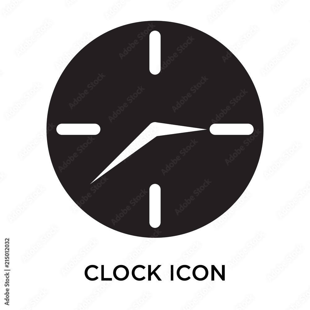 Poster clock icons isolated on white background. modern and editable clock icon. simple icon vector illustr