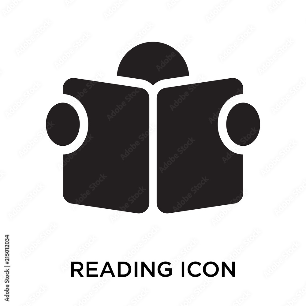 Aufkleber reading icons isolated on white background. modern and editable reading icon. simple icon vector ill