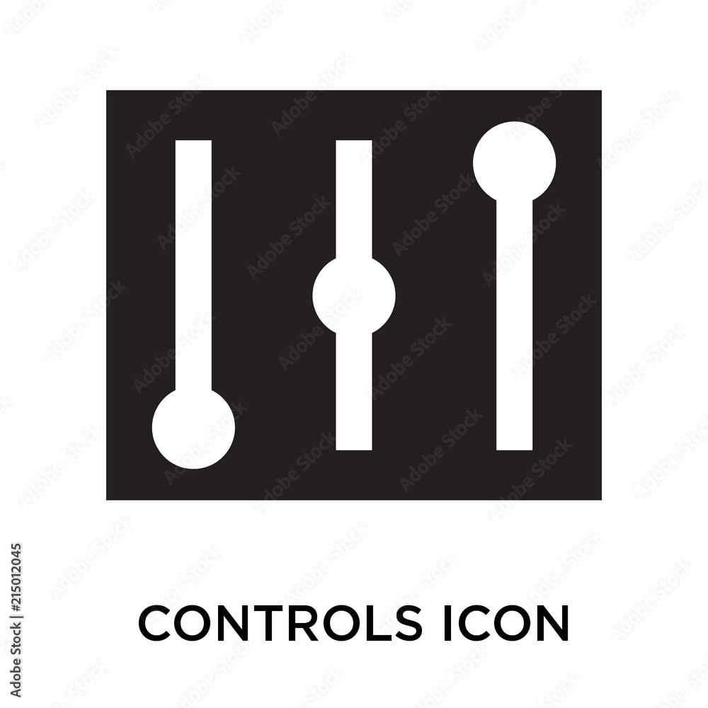 Poster controls icons isolated on white background. modern and editable controls icon. simple icon vector i