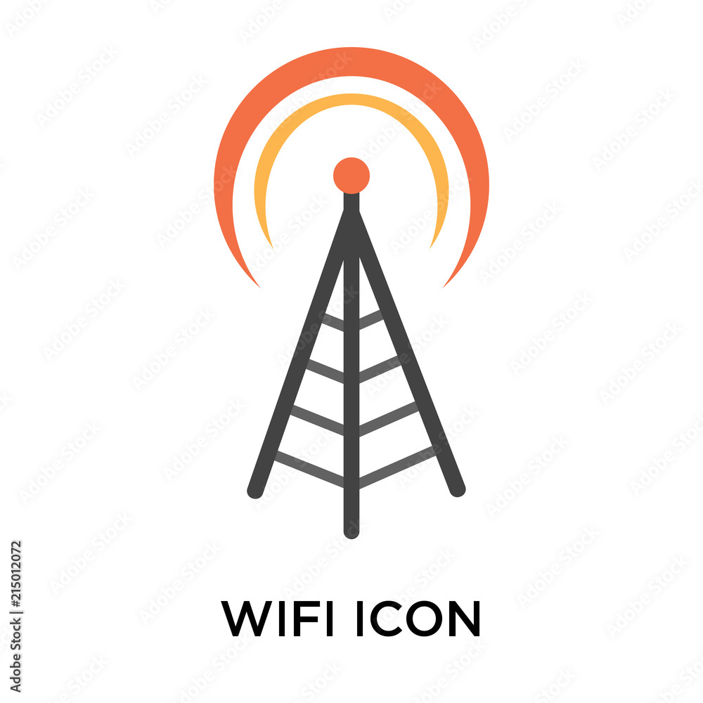 Poster wifi signal icon isolated on white background. modern and editable wifi signal icon. simple icons ve