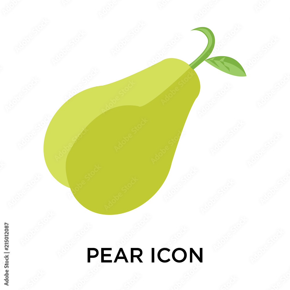 Poster pear icons isolated on white background. modern and editable pear icon. simple icon vector illustrat