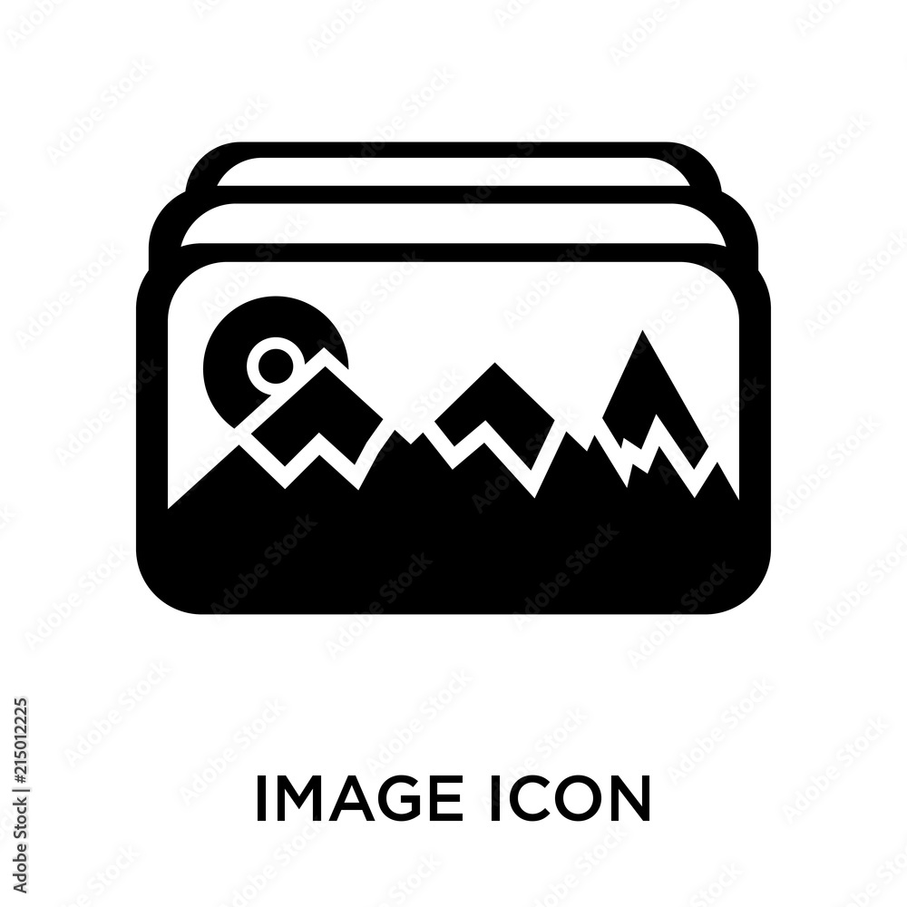 Poster image icon isolated on white background. modern and editable image icon. simple icons vector illustr