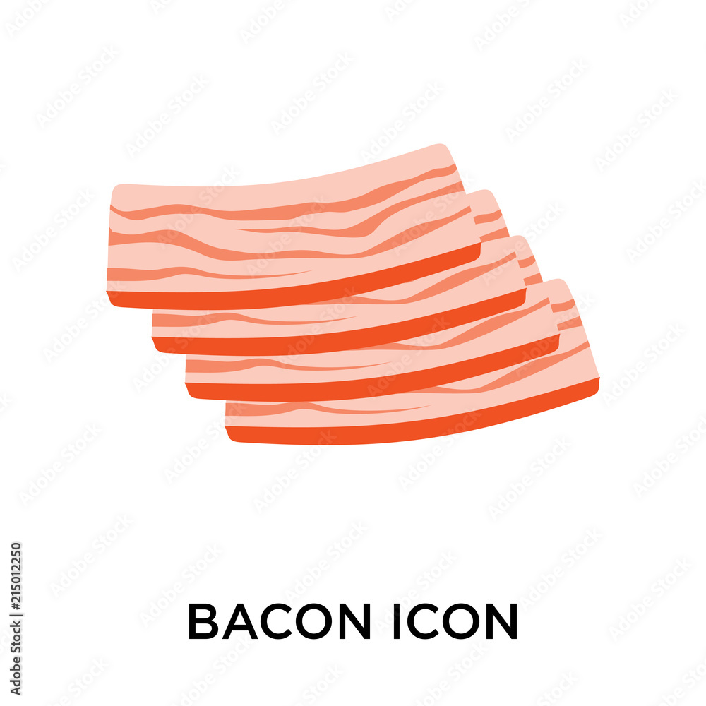 Poster bacon icons isolated on white background. modern and editable bacon icon. simple icon vector illustr