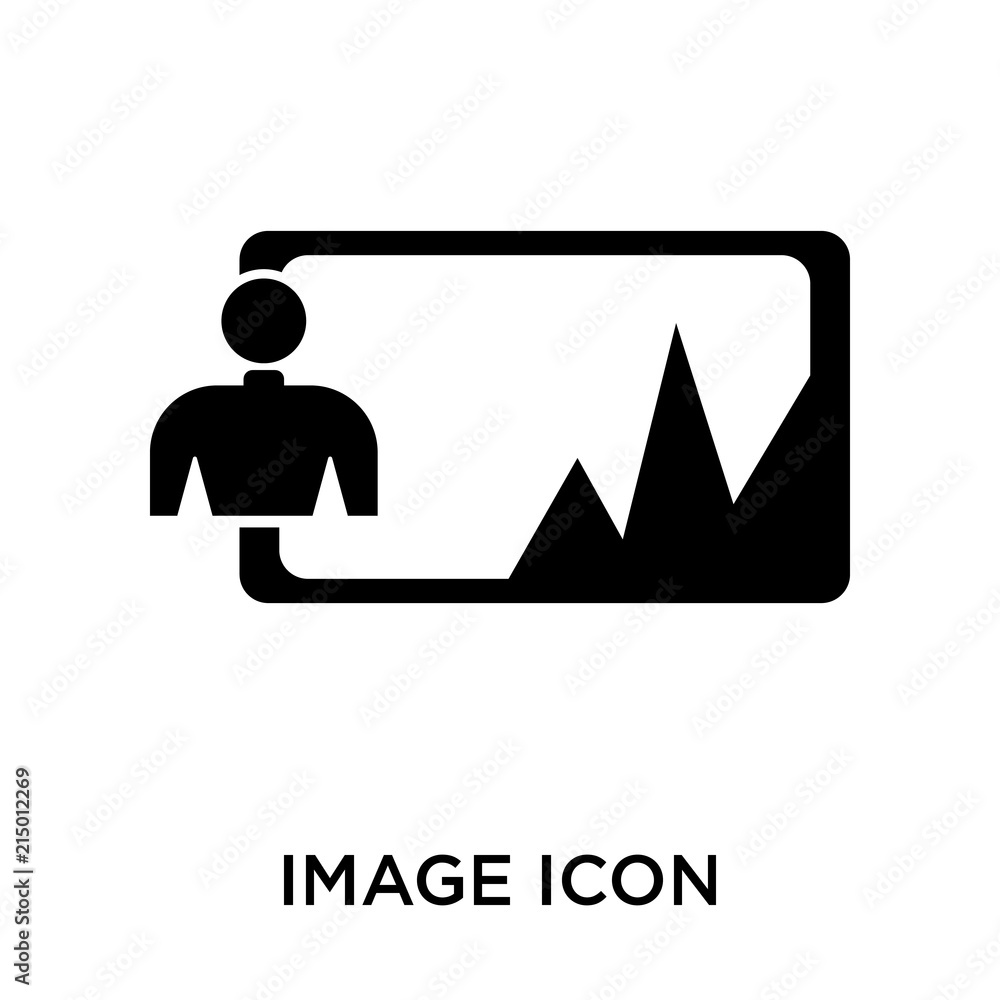 Aufkleber image icon isolated on white background. modern and editable image icon. simple icons vector illustr