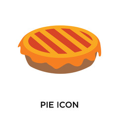 pie icons isolated on white background. Modern and editable pie icon. Simple icon vector illustration.