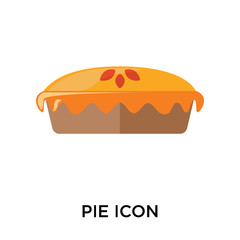 pie icons isolated on white background. Modern and editable pie icon. Simple icon vector illustration.
