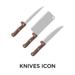 knives icons isolated on white background. Modern and editable knives icon. Simple icon vector illustration.