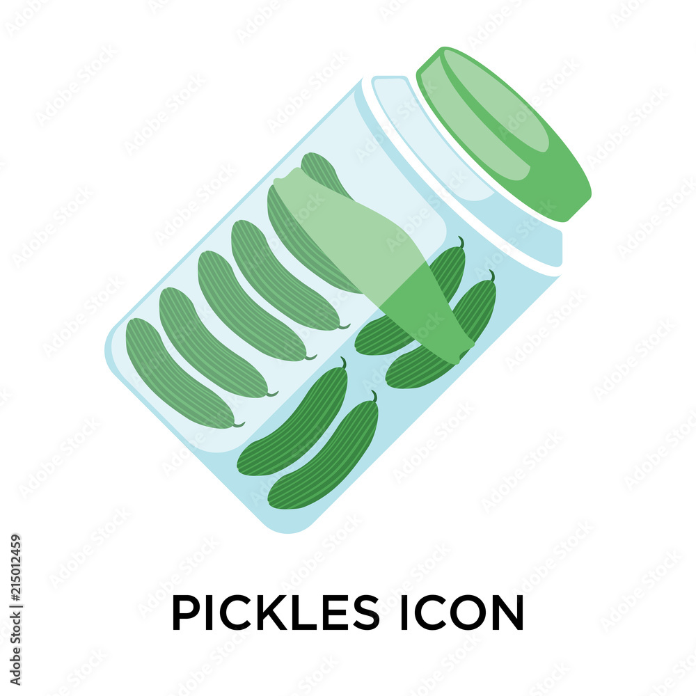 Poster pickles icons isolated on white background. modern and editable pickles icon. simple icon vector ill