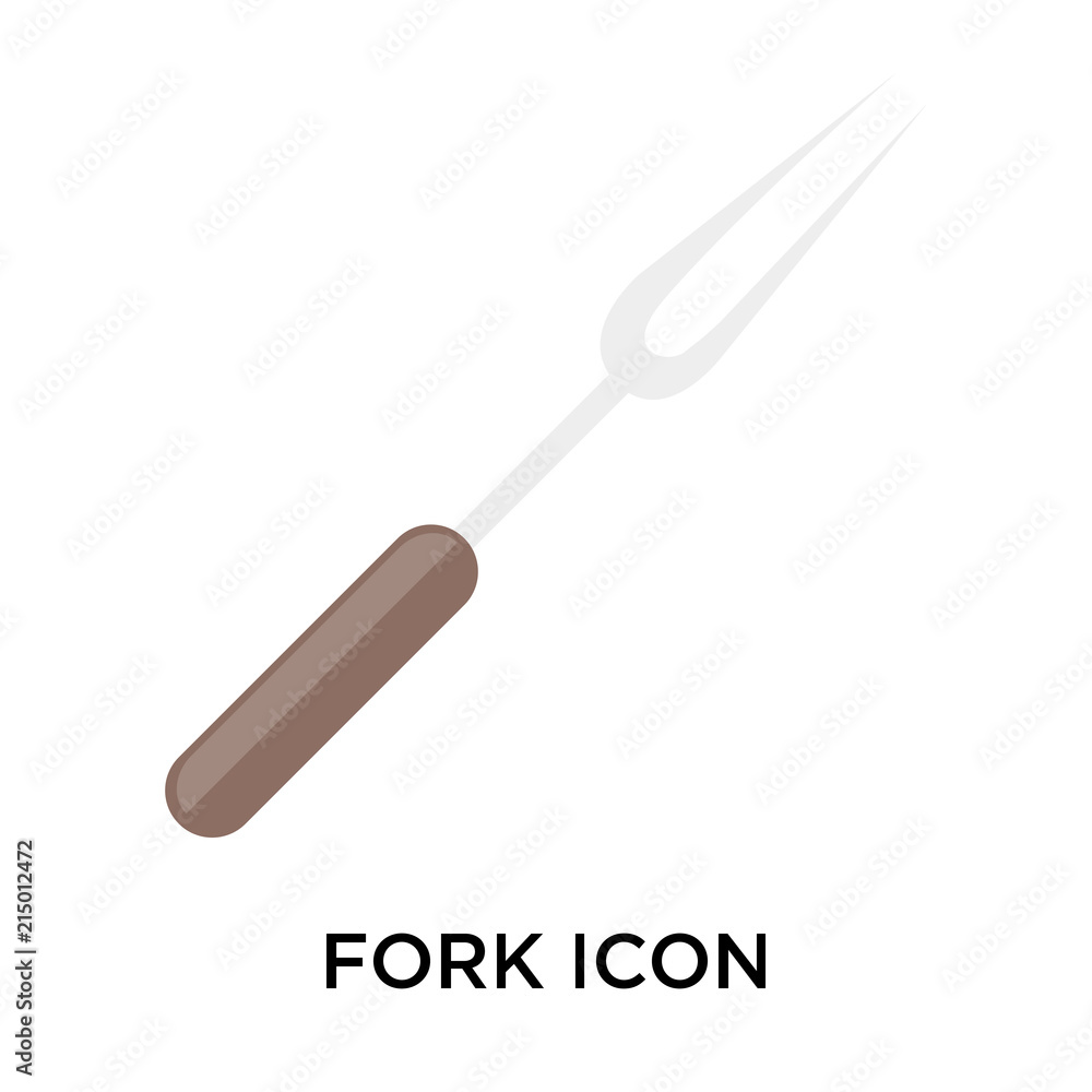 Poster fork icons isolated on white background. modern and editable fork icon. simple icon vector illustrat